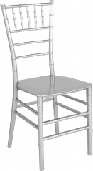 Silver color Resin Stacking chiavari tiffany chair