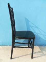 black color Diamond Chiavari Chair diamond back chair for Event, Rental or Dining Room