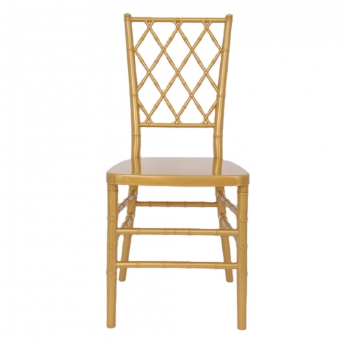 gold color cross back Diamond back chair Chiavari Chair for Event, Rental or Dining Room