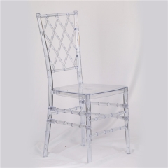 Transparent / Clear Diamond Chiavari Chair for Event, Rental or Dining Room
