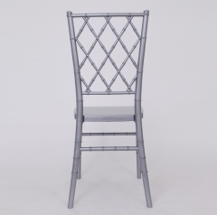 Silver color cross back chair Diamond back chair Chiavari Chair for Event, Rental or Dining Room
