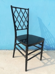 black color Diamond Chiavari Chair diamond back chair for Event, Rental or Dining Room