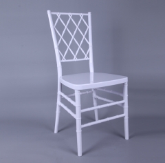 White color cross back chair Diamond back chair Chiavari Chair for Event, Rental or Dining Room