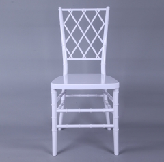 White color cross back chair Diamond back chair Chiavari Chair for Event, Rental or Dining Room