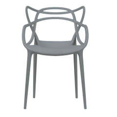 Modern Classic One Piece Master Stackable Plastic Leisure Dining Chairs