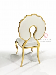 White European Style Metal Border Bracket Stainless Steel Chair