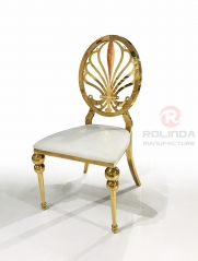 Golden Wheel loft made of gold leather loft steel frame and king and queen chair wedding