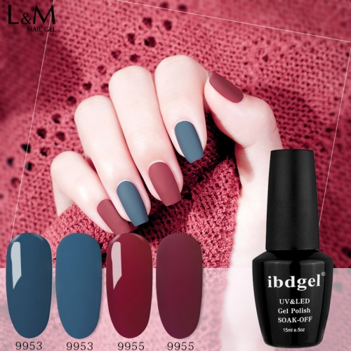 【Morandi Color Cdel 】15ML ibdgel Black Bottle Soak-off Gel Nail Polish Perfect Autumn Winter Color Gel Lak