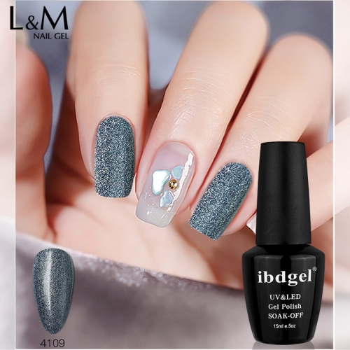 【2 Steps Earth Glitter Color Gel】ibdgel Shimmer Earth Tone Color Series Nail Gel Varnish Gel Polish 15ml