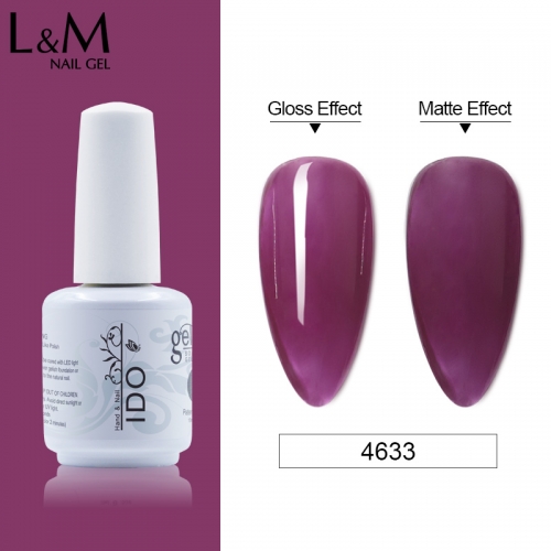 【Dark Color Jelly Gel 】IDO GelPolish Translucent Purple Brown Color Nail Jelly Gel 15 Summer New Color Gellak