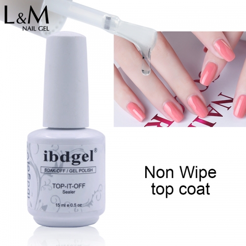 【NO-WIPE-TOP-IT-OFF】IDO Gelpolish Soak-off Gel Nail Polish