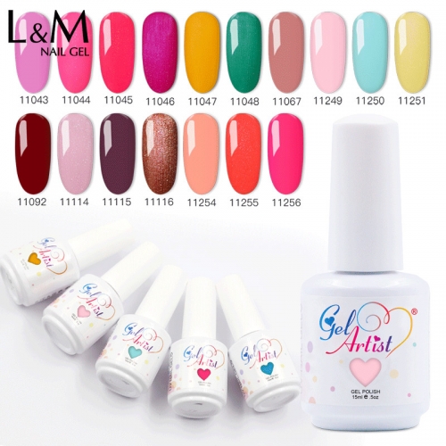 【Gelartist Brand】290 COLORS Series Soak-off UV Gel Nail Polish Gelpolish