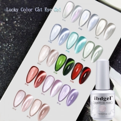【Lucky Color Cat Eye Gel】Ibdgel 15ml Gelpolish Soak-off UV Gel Nail Polish  14 Colors For Choose