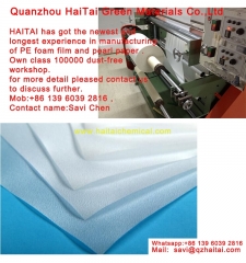 Factory Provide White PE Foam film  used as High-end Hand bag