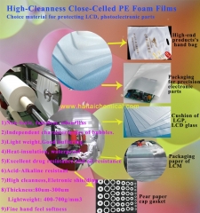 White PE Foam Film Used as Packaging for Precision Electronic Parts