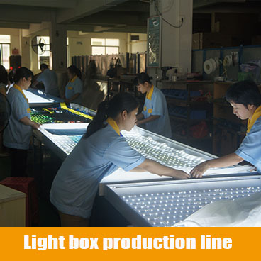Light box production line