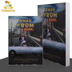 wall mounted advertising billboard display silicone edge aluminium profiles textile lightbox