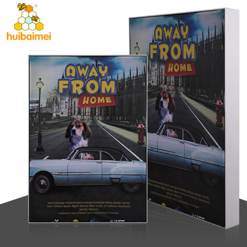 wall mounted advertising billboard display silicone edge aluminium profiles textile lightbox