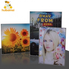 ultra-thin 17mm non-light aluminum photo frame frameless fabric light box