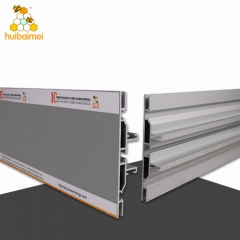 6063 aluminum extrusion profile two sided 120mm frameless floor stand exhbition fabric light box