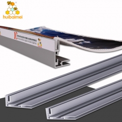 high quality led poster picture frame 25mm 35mm 2 side uses frameless aluminium extrusion profile