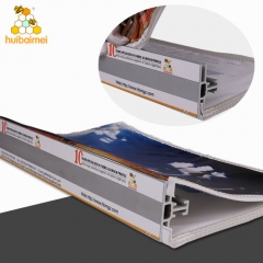Double sided aluminum frame light box profile textile backlit Lightbox profile