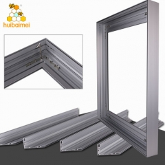 50mm and 65mm double use light box frame single side fabric extrusion aluminum profile