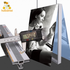 Double sided aluminum frame light box profile textile backlit Lightbox profile