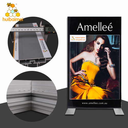 SGS certification double sided led lightbox 100mm frameless SEG expo aluminum  frame profile