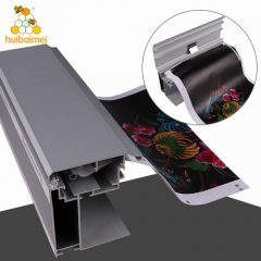 120mm depth silver anodized aluminium snap frame profile for outdoor light box