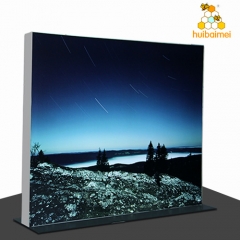 160mm double side aluminum frameless fabric light box customized modular exhibition stands dispaly