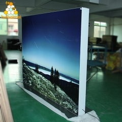 160mm double side aluminum frameless fabric light box customized modular exhibition stands dispaly