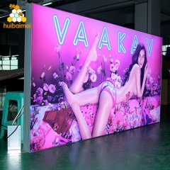 Outdoor advertising light box 120mm side-snap aluminum frame LED fabric lightbox