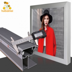 Outdoor advertising 100mm front open aluminum snap frame LED tension fabric lightbox