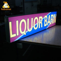 120mm double sided edgelit LED fabric light box for large tradeshow display lightbox