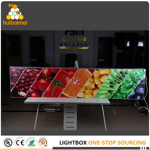 Our HBMCD120 double side 120mm thickness frameless fabric light box