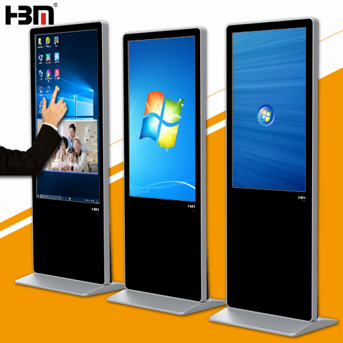42‘’Floor standing window system lcd  monitor usb media advertising player sign