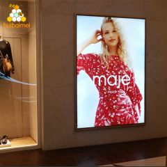 manufacture frameless advertising light box 25mm 35mm LED backlit fabric light box