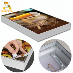 anodized extrusion aluminium SEG frame system profile guangzhou for advertising board silicone edge fabric light box