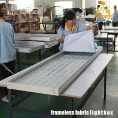 2020 popular 6.5CM back-lit 3030 frameless aluminium led lightbox