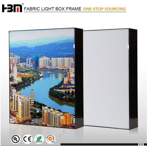 exhibition trade show signage aluminum frameless SEG photography light box LED display