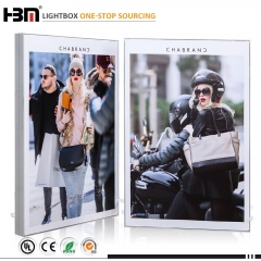 49.5mm slim double face photo frame fabric light box