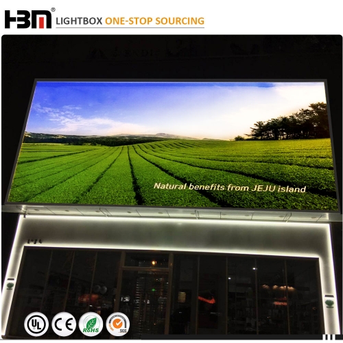 wall mounted led aluminum poster frame advertising light box for led display