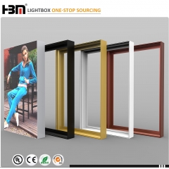 factory price 80 100 120mm single side led frameless canvas light box