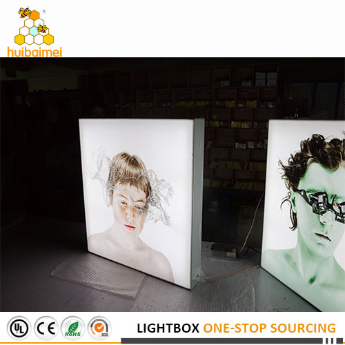 100mm double sided aluminum frame light box advertising sign board