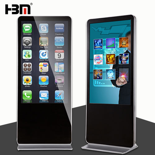 50 inch floor standing digital signage LED touch screen kiosk