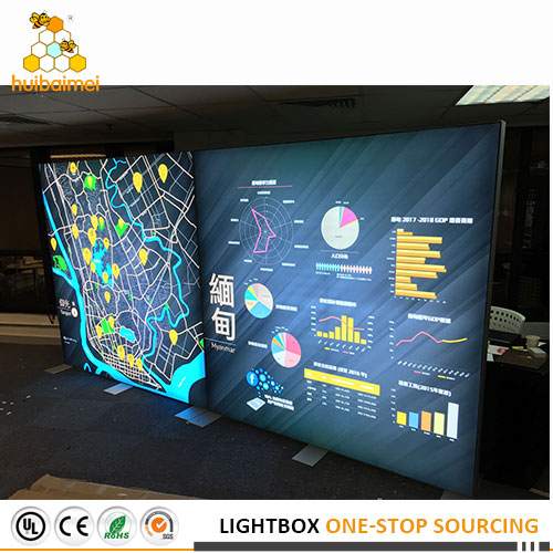 wolesale billboard stand aluminum profile backlit display billboard advertising equipment