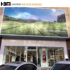 120mm outside wall large size waterproof  advertising led backlit light box,poster banner  display