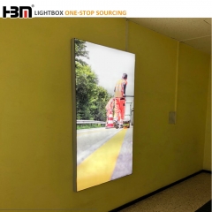 Fashion popular 50mm depth back-lit led3030 single sided shopping mall use advertising fabric light box