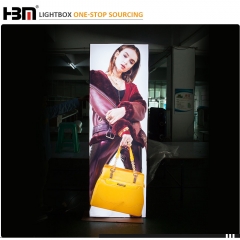 100mm black aluminum profile backlit fabric led light box